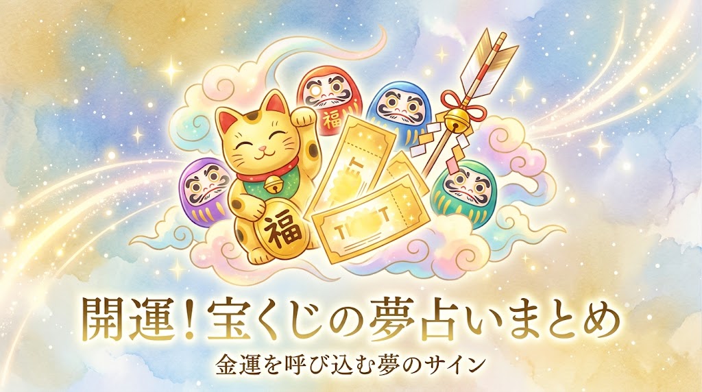 開運！宝くじの夢占いまとめ